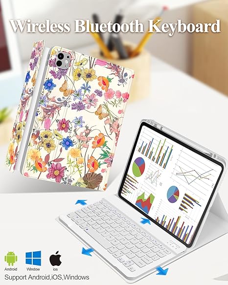 iPad Pro 13 inch Case 2024 M4 with Keyboard