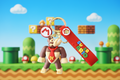 Super Mario Brothers Keychain (Donkey Kong) with decal and wrist strap