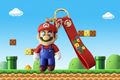 Super Mario Brothers Keychain (Mario) with decal and wrist strap