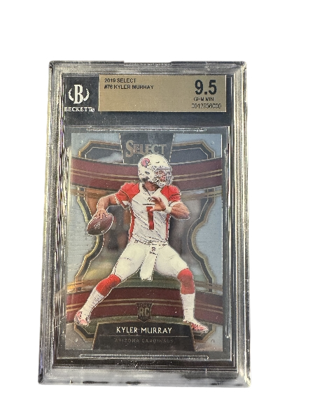 2019 PANINI SELECT SILVER PRIZM KYLER MURRAY #76 RC ROOKIE BGS 9.5 GEM MINT