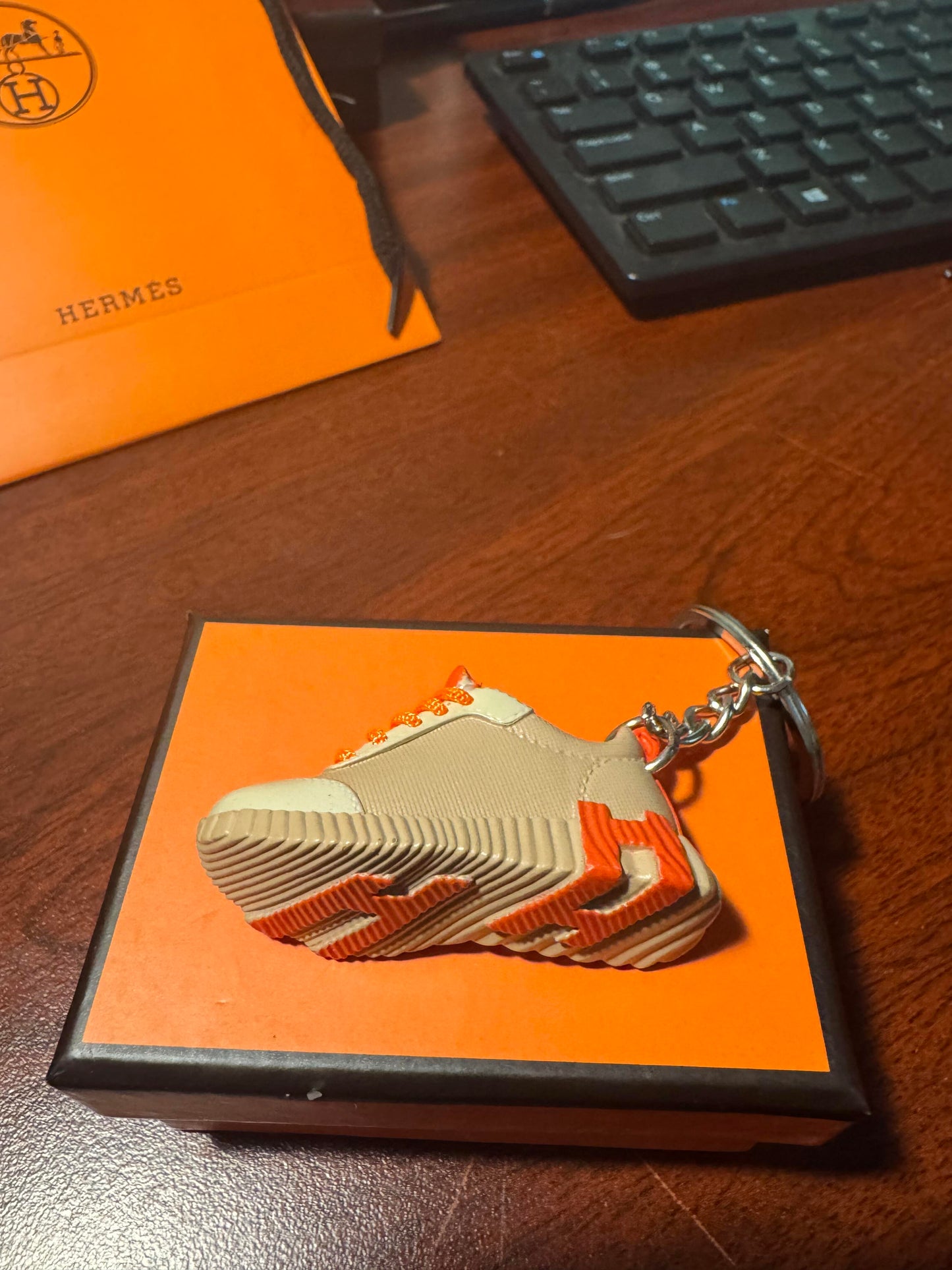 Nike Custom Made Keychains with Nike Box and Nike Bag