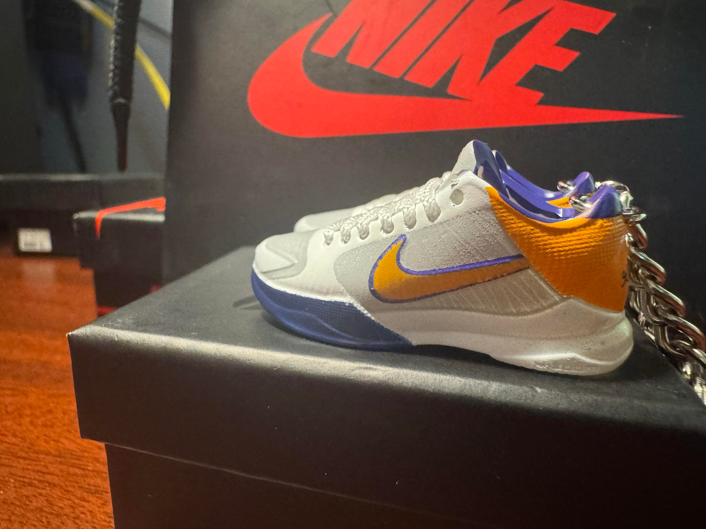 Nike Custom Made Keychains with Nike Box and Nike Bag