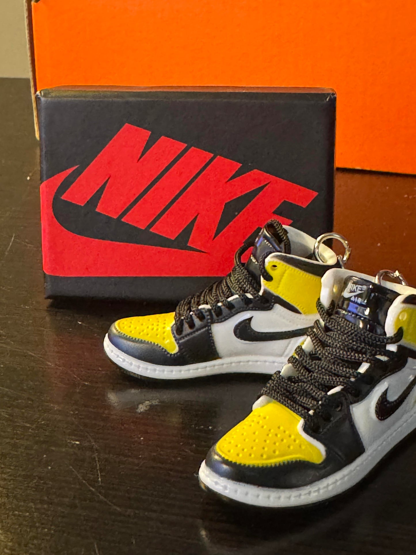 Nike Custom Made Keychains with Nike Box and Nike Bag