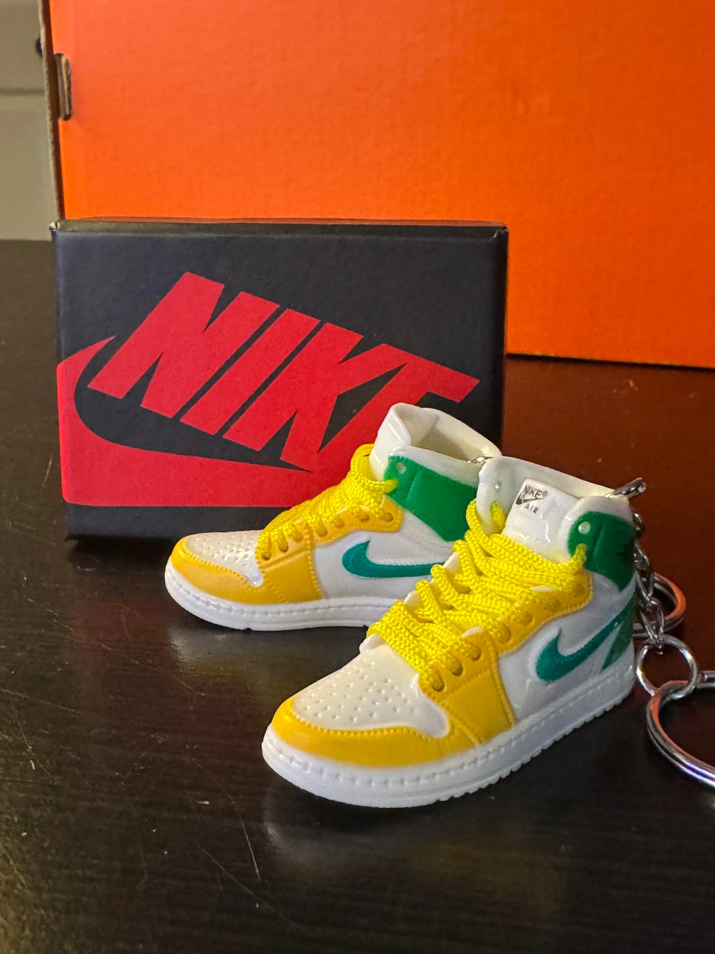 Nike Custom Made Keychains with Nike Box and Nike Bag