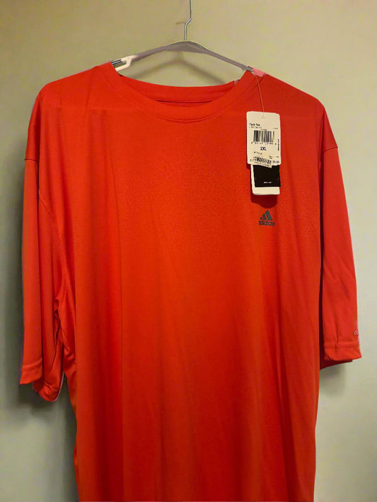 Adidas Men's T-shirt Size XL (Orange)