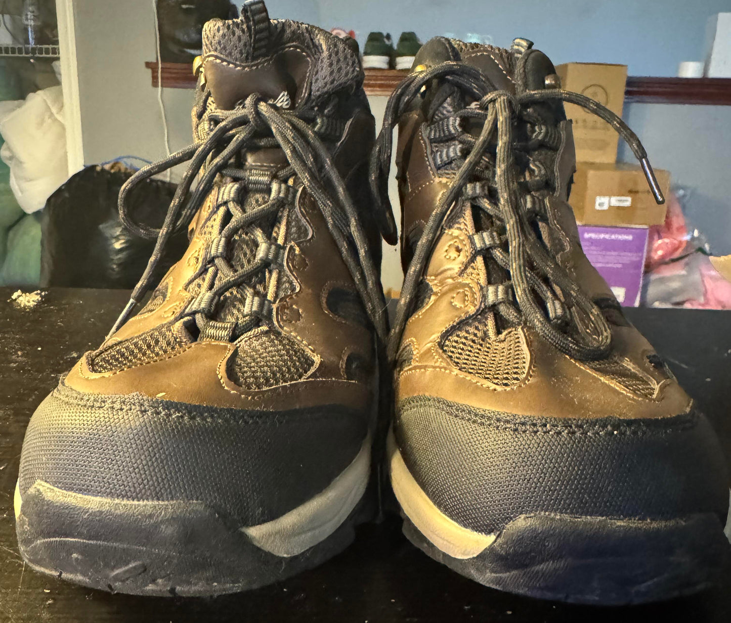 Eddie Bauer Waterproof Boots Size 10.5M (Brown Leather)