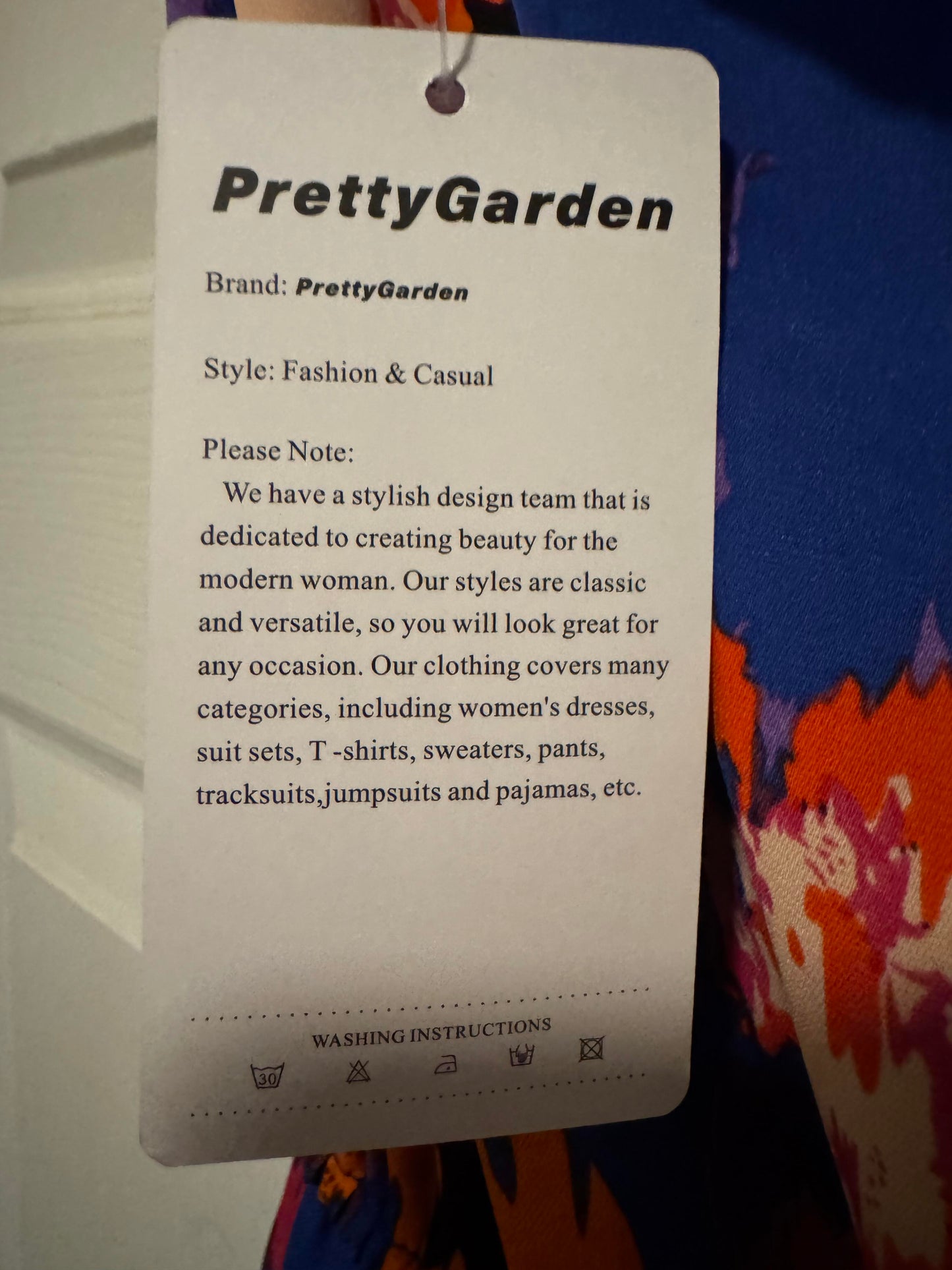 PRETTYGARDEN One Shoulder Spaghetti Strap Flowy Maxi Sundress