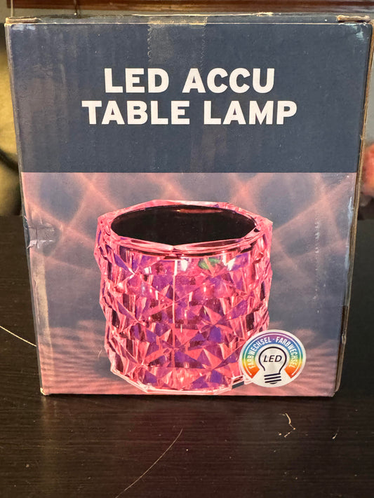 Crystal Table Lamp RGB Color Changing Night Light Touch