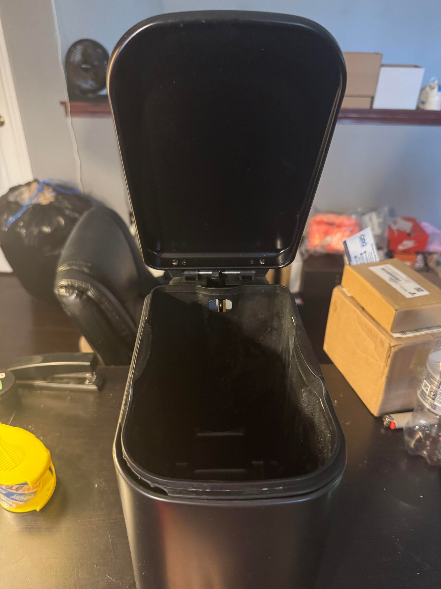 BETHEBEST 2.6 Gallon Small Trash Can with Soft Close Lid,Slim Rectangular Garbage Can with Removable Liner Bucket
