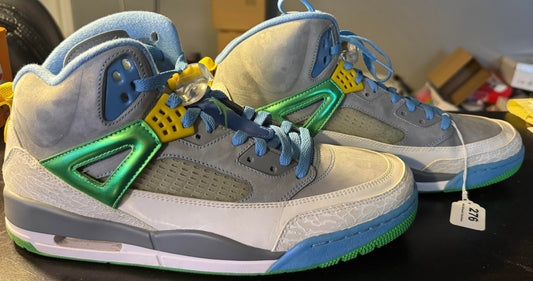 NIKE AIR JORDAN SPIZIKE "EASTER" STEALTH-POISON GREEN-BLUE SZ 13 MEN