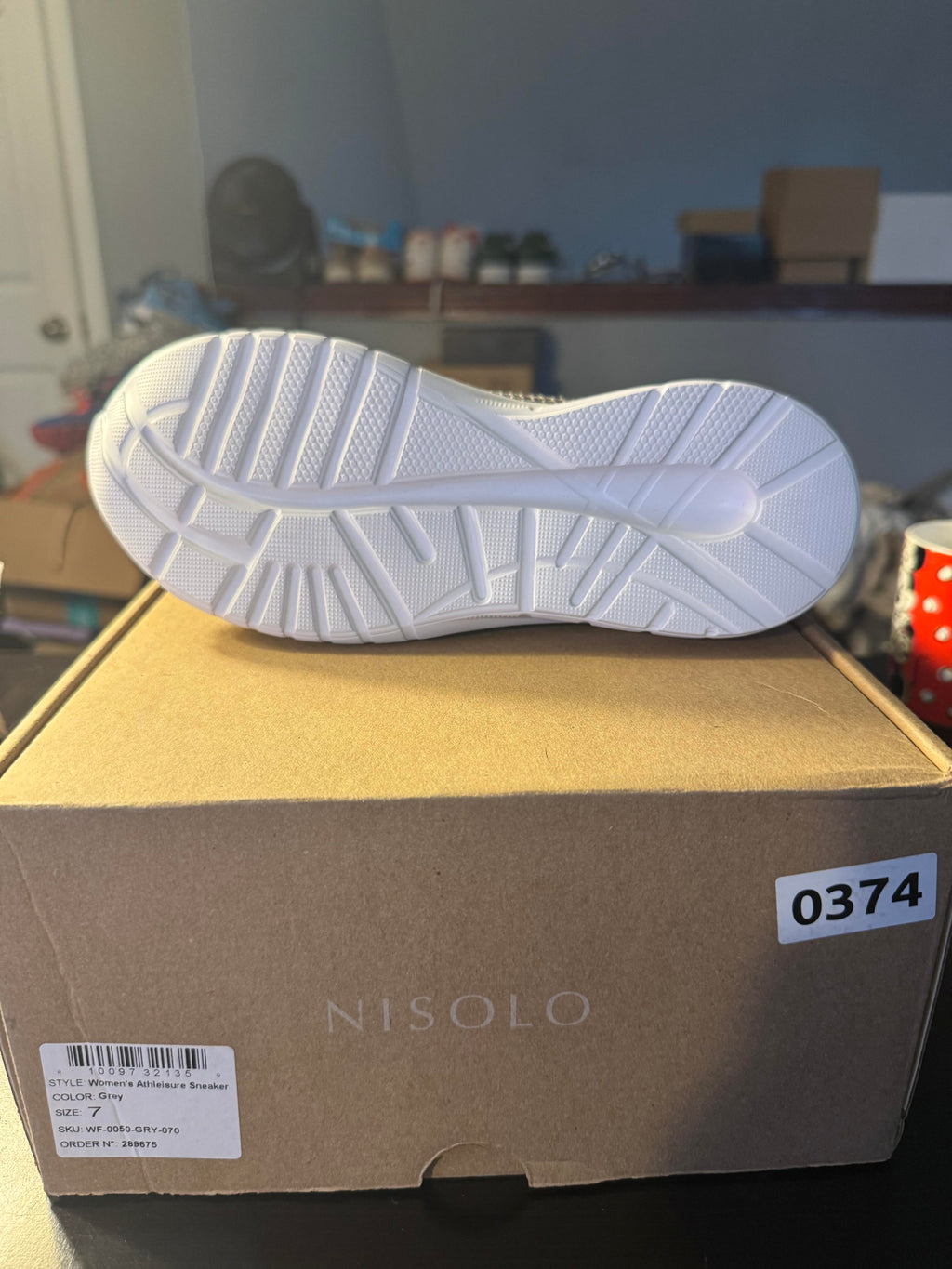Nisolo Athleisure Knit Sneaker Size 7W - Grey *CLEARANCE*