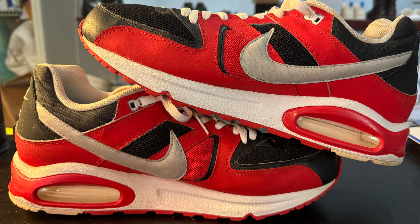 Nike Air Max Command Mesh University Red, Black, Silver, White Size 14M