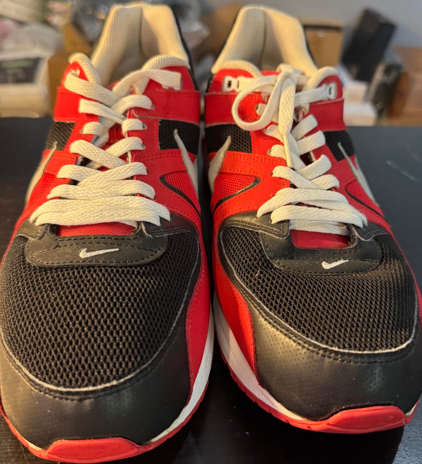 Nike Air Max Command Mesh University Red, Black, Silver, White Size 14M