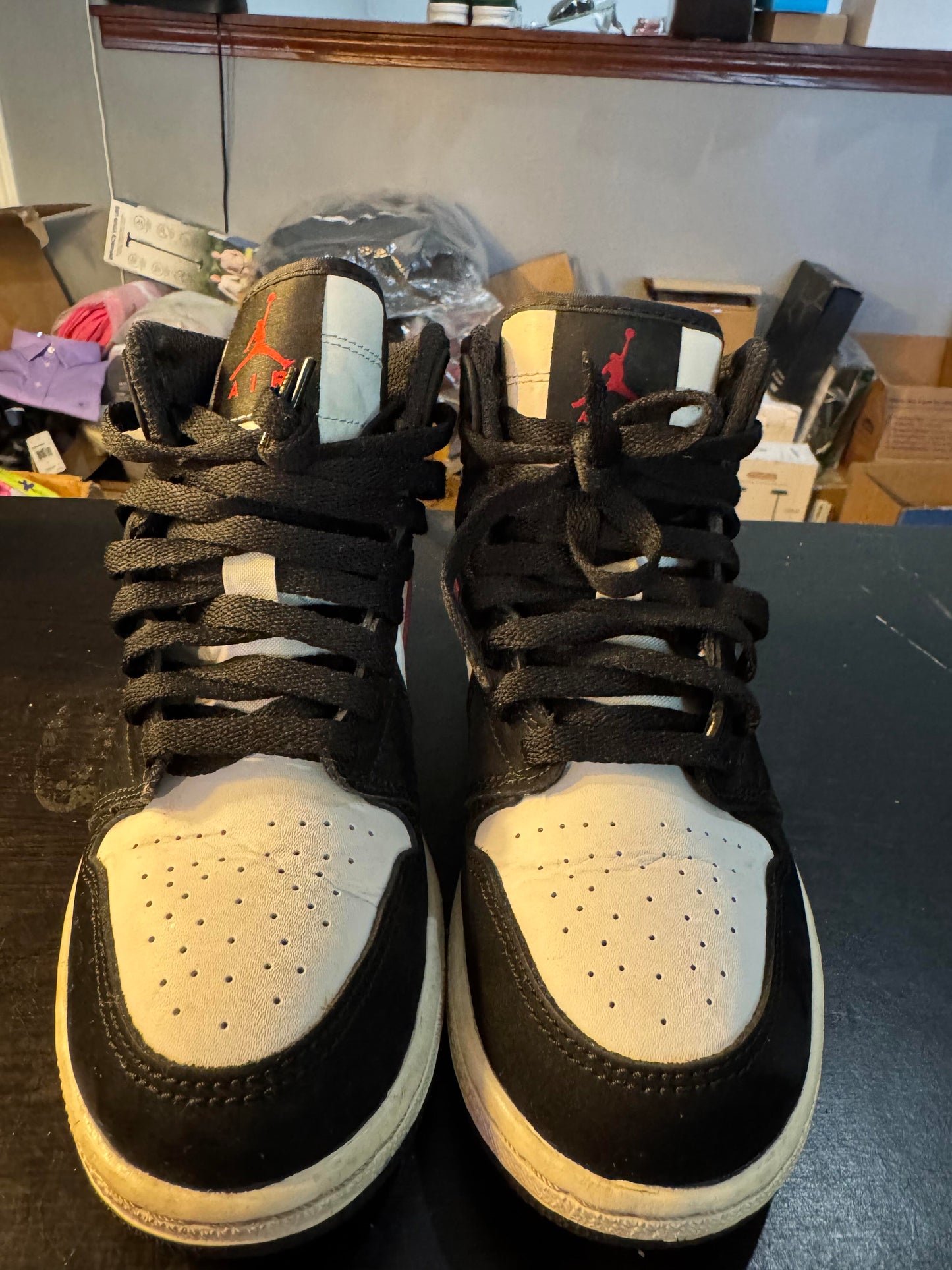 Air Jordan 1 Retro High BG 'Black Red White' Size 3Y