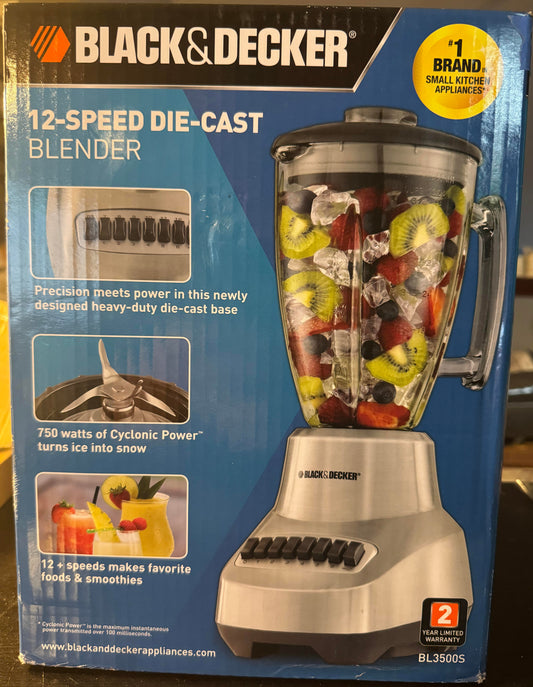 BLACK & DECKER BL1130SG 12-SPEED BLENDER, SILVER
