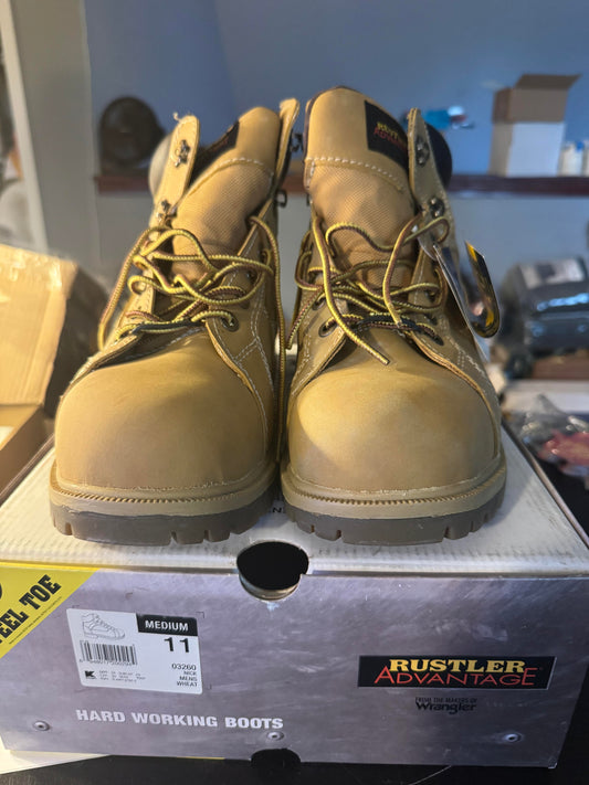 Rustler Advantage  by Wrangler size 11 mens steel toe boots