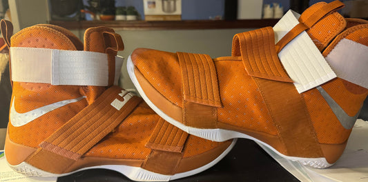 Nike LeBron Soldier 10 TB 'Texas Longhorns' Size 17M