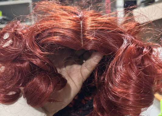 Wig with weaving cap