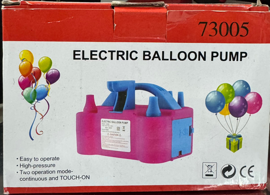Electric Air Balloon Pump, Portable Dual Nozzle Electric Blower Inflator
