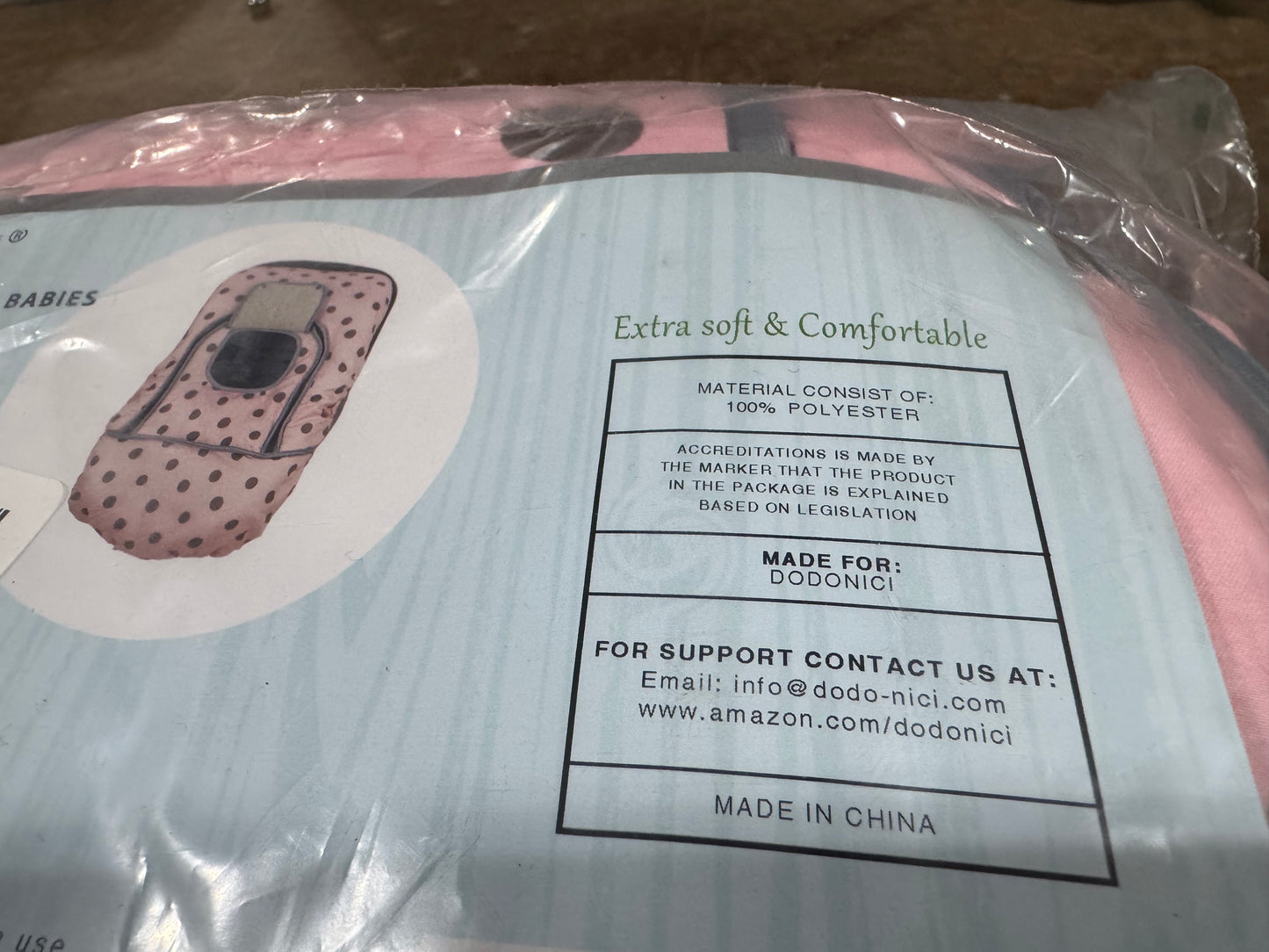 Car seat cover for babies