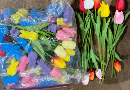Decorative flowers and foam flower and misc decoration