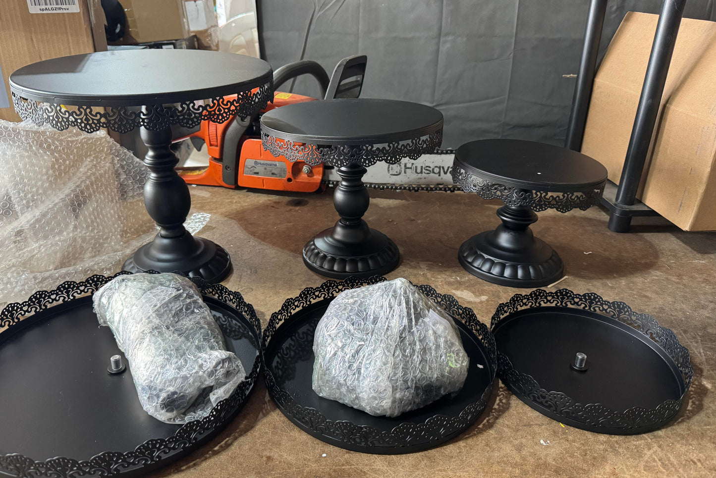6 pack Cake display stands