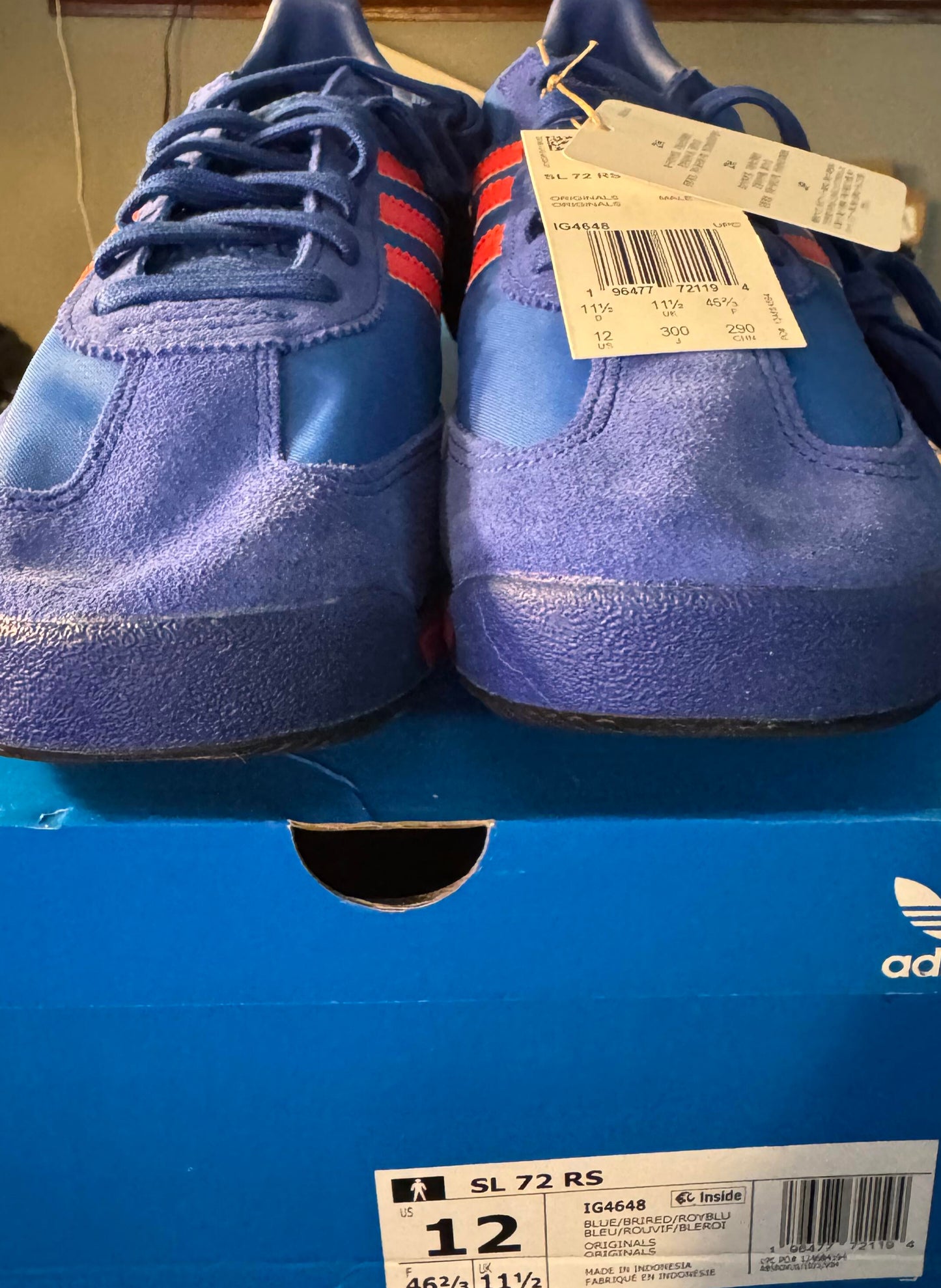 Adidas Originals SL 72 RS Size 12M