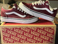 Vans Old Skool Skateboarding Suede Shoes Port Royale/White Size 1.5Y *CLEARANCE*