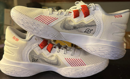 Nike Kyrie Flytrap 5 White Grey Red CZ4100-100 Size 7.5 Mens Basketball Shoes