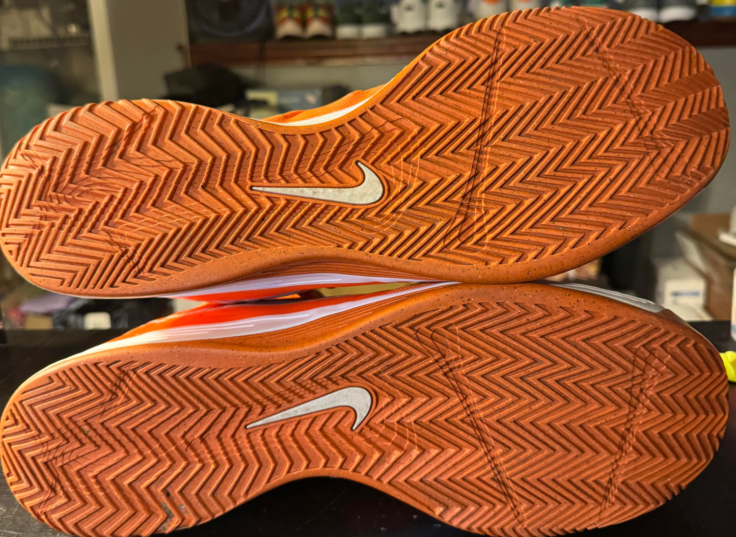 Nike Hyperfuse Basketball Shoes ORange/White Size 17M
