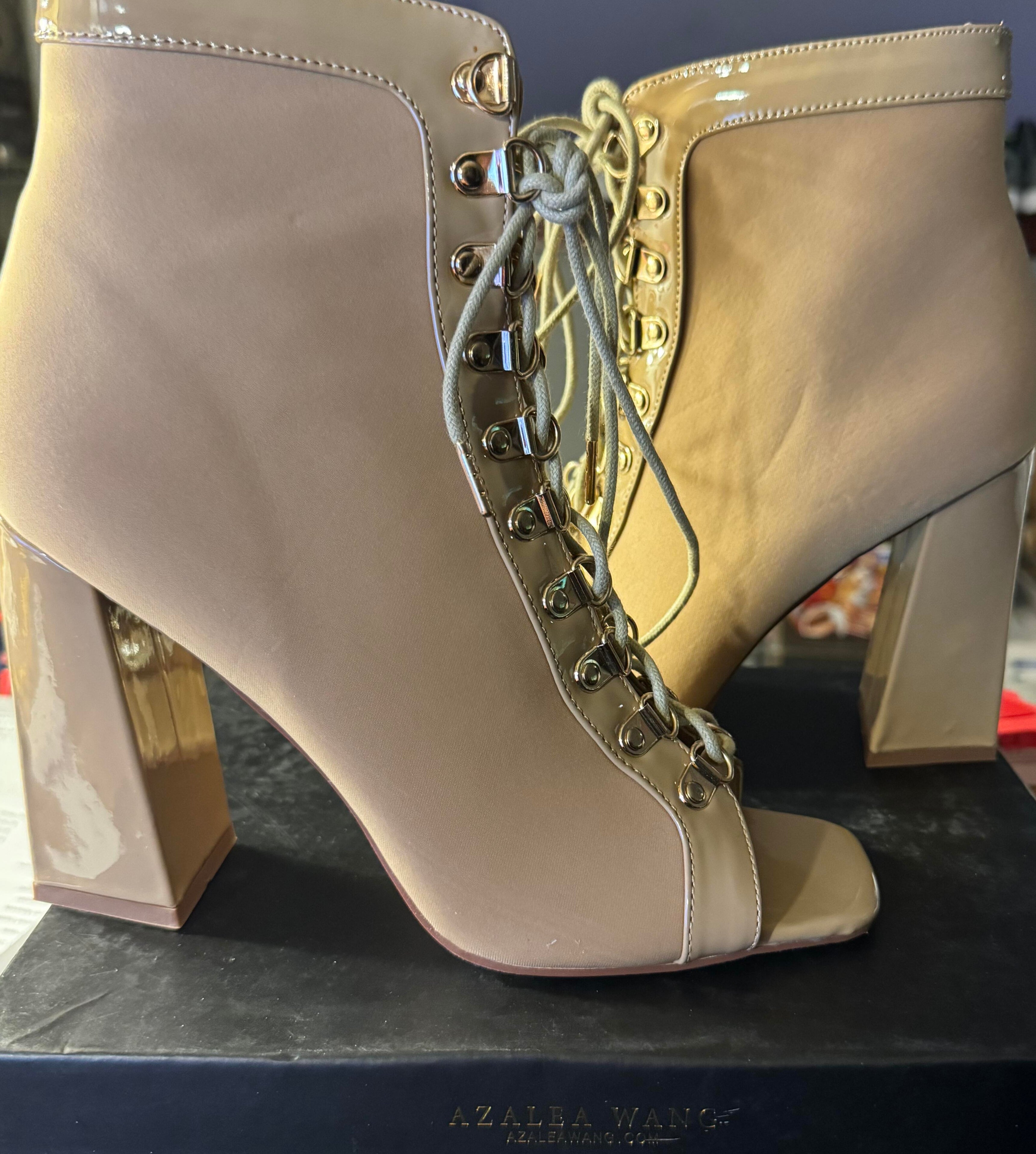 Azalea Wang Syringe Taupe Size 10W *Clearance*