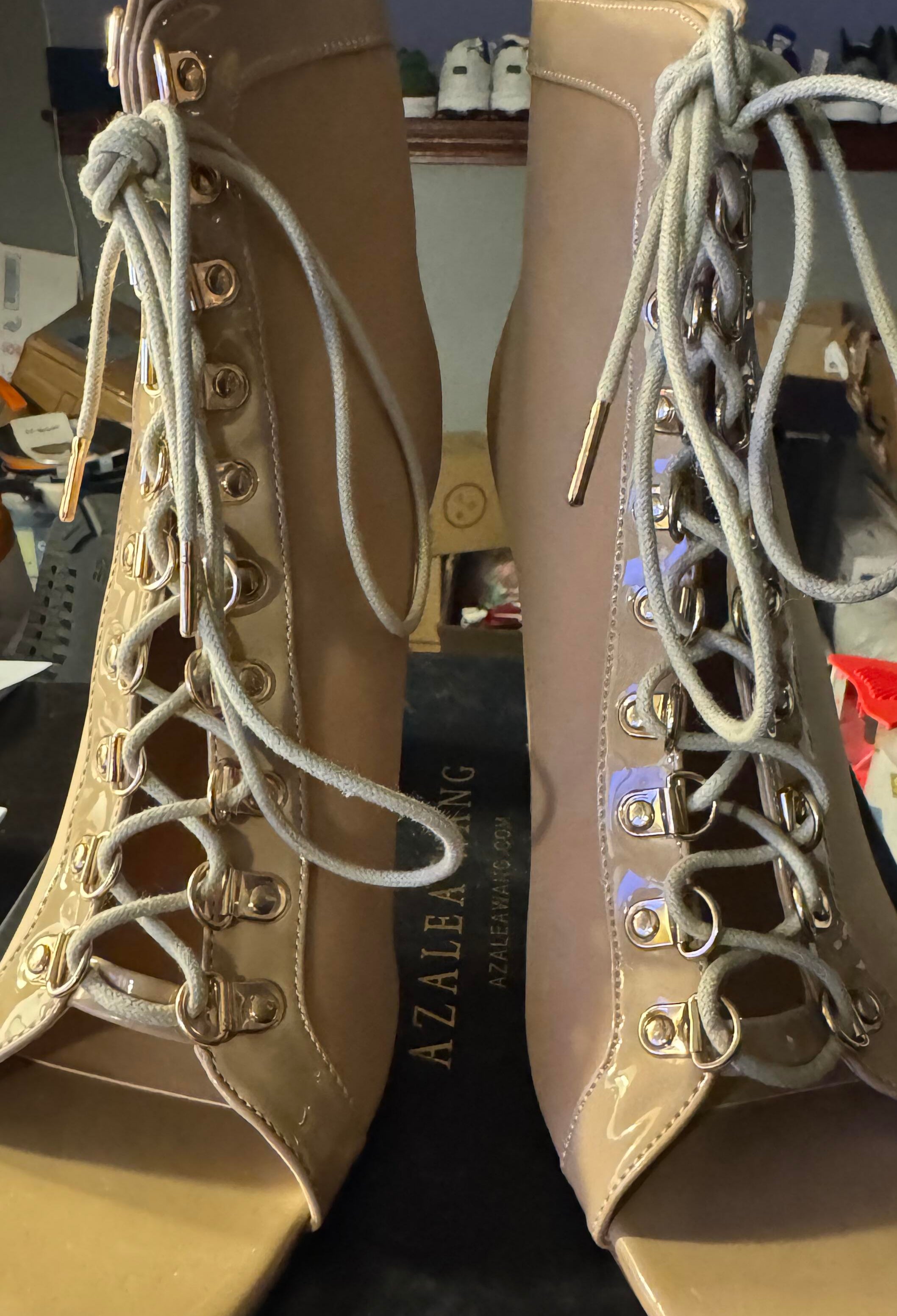 Azalea Wang Syringe Taupe Size 10W *Clearance*