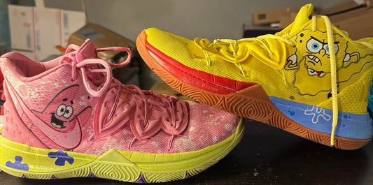 Nike Kyrie 5 Spongebob Squarepants/Patrick Mismatch Size 10M