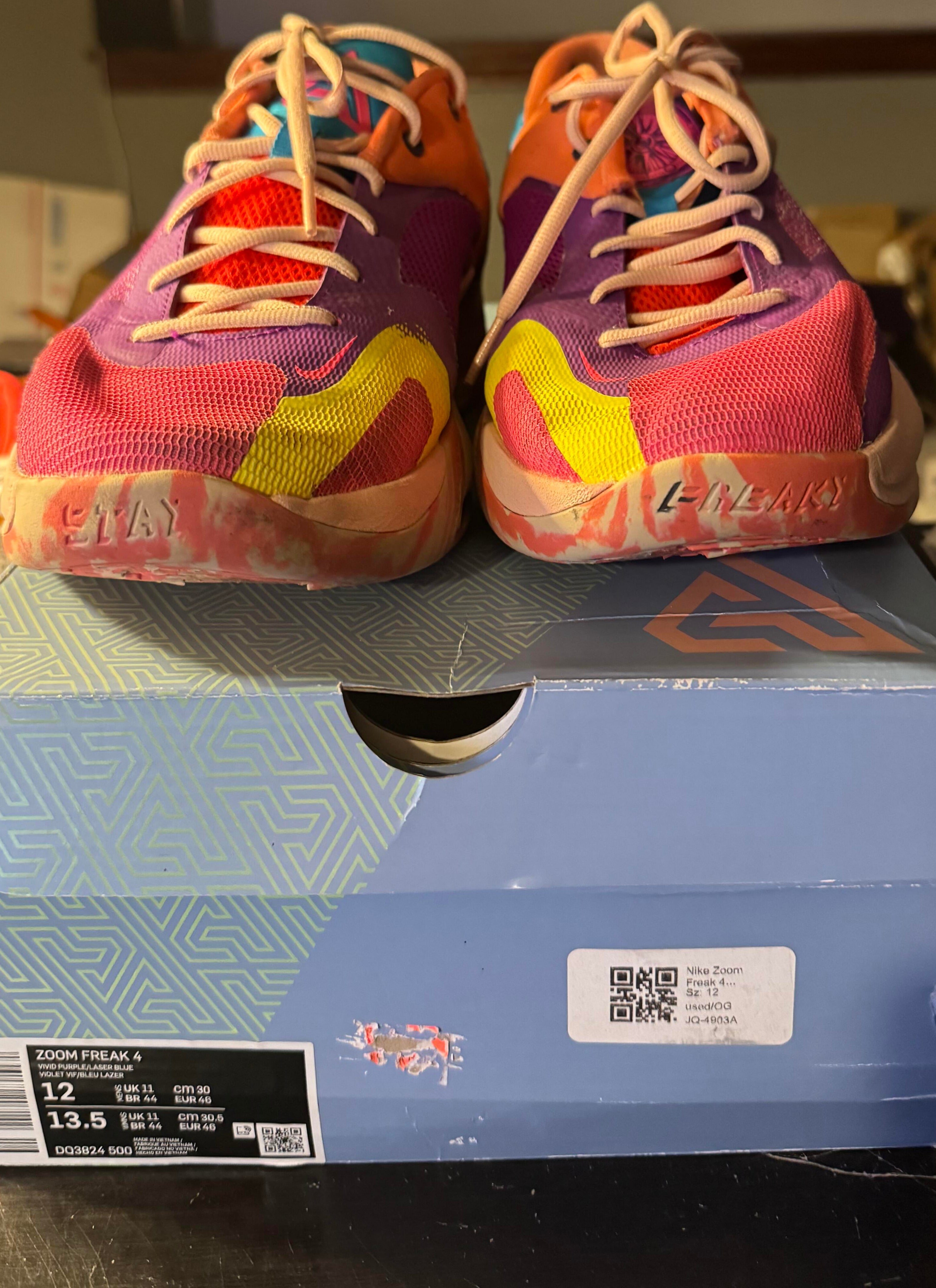 Nike Zoom Freak 4 "Barrier Reef" Size 12M