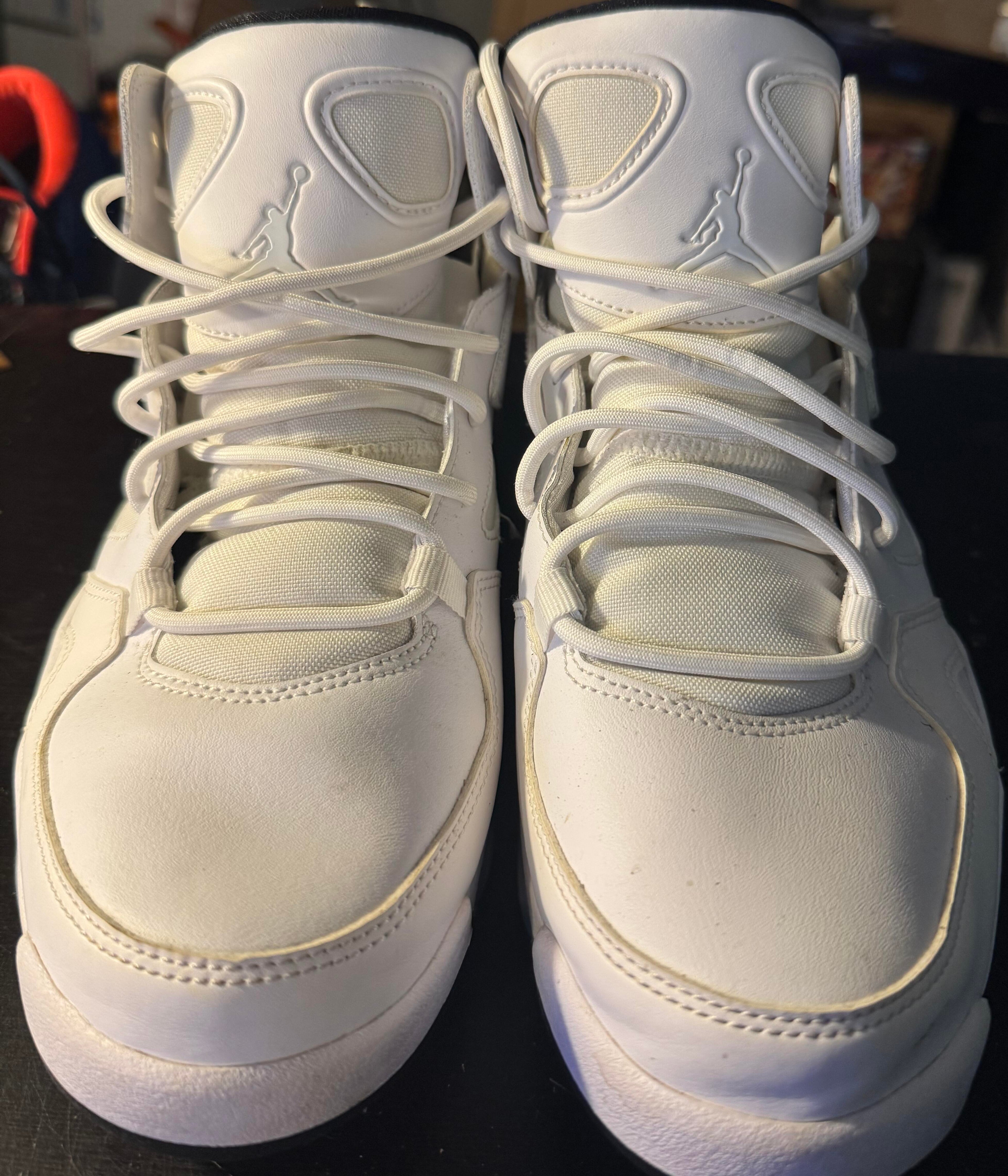 Nike Jordan Flight Club 91 "White Metallic Silver" Size 9.5M (Replica)