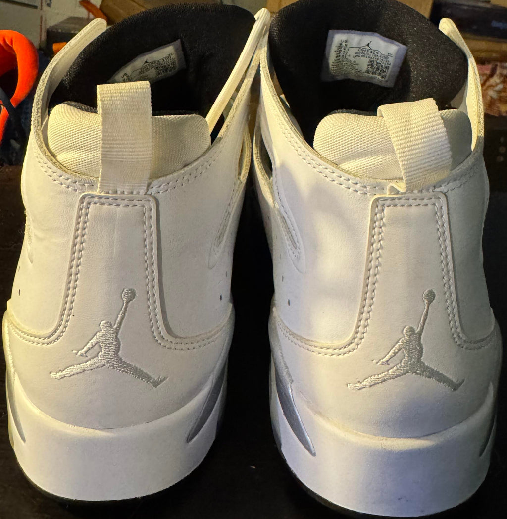 Nike Jordan Flight Club 91 "White Metallic Silver" Size 9.5M (Replica)