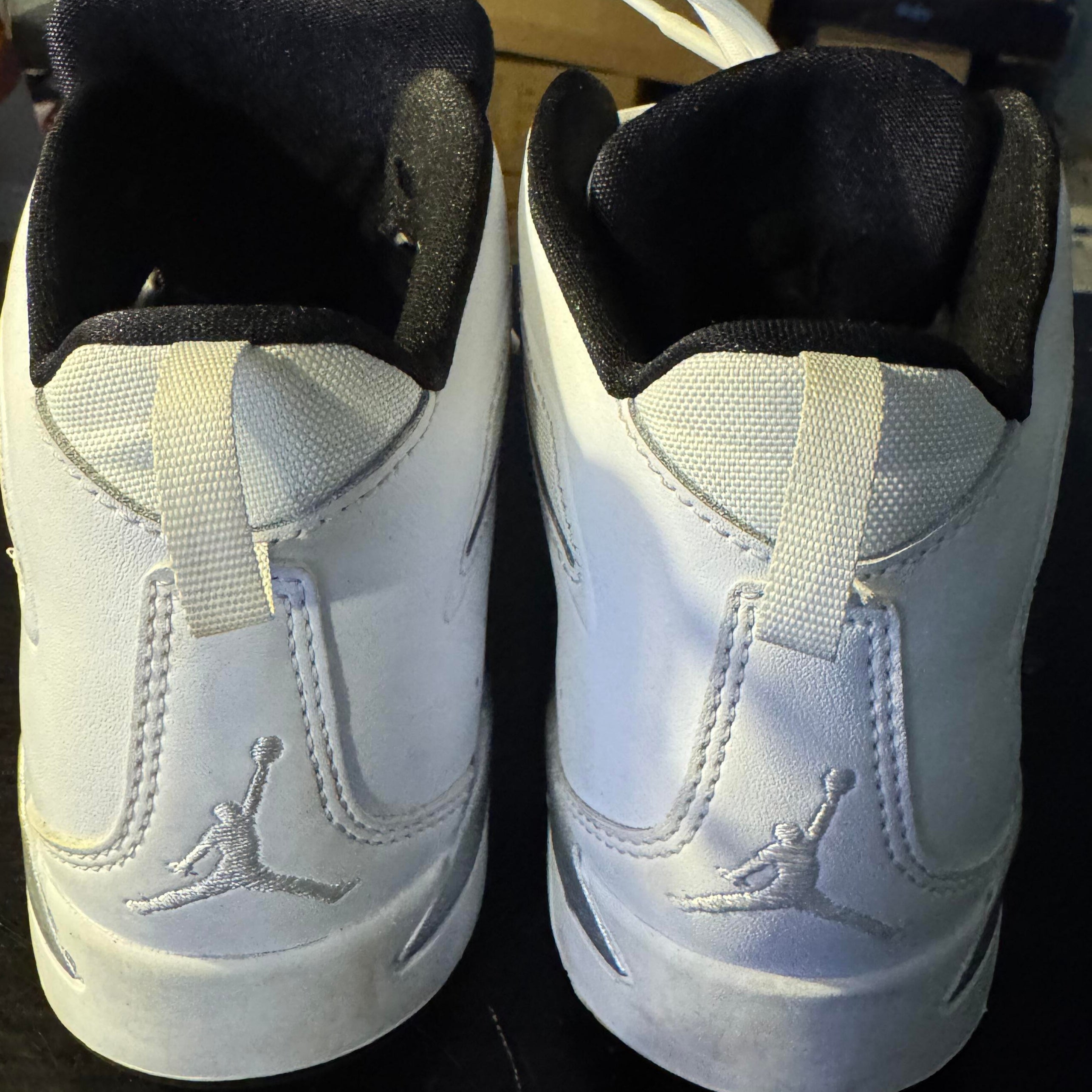 Nike Jordan Flight Club 91 "White Metallic Silver" Size 3Y