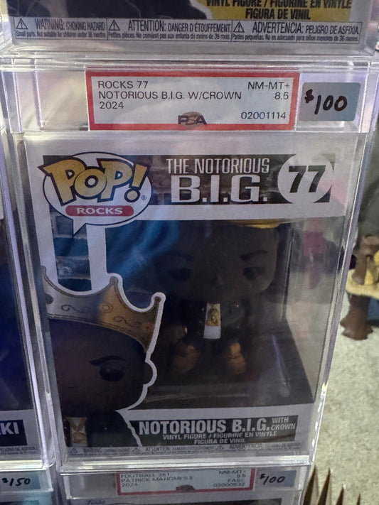 Notorious B.I.G. #77 Funko Pop PSA 8.5