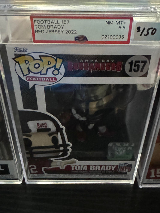 Tom Brady #157 Funko Pop PSA 8.5
