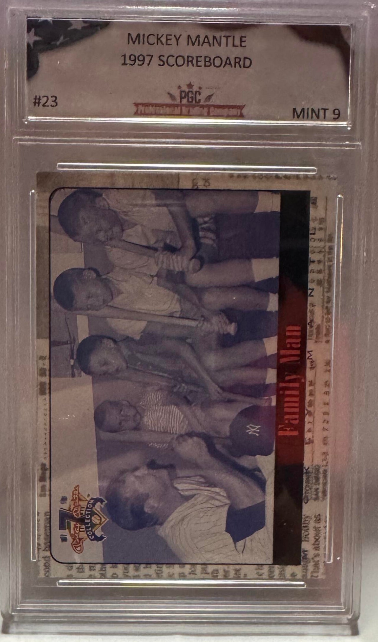 Mickey Mantle PGC Graded (9) 1997 Scorecard #23