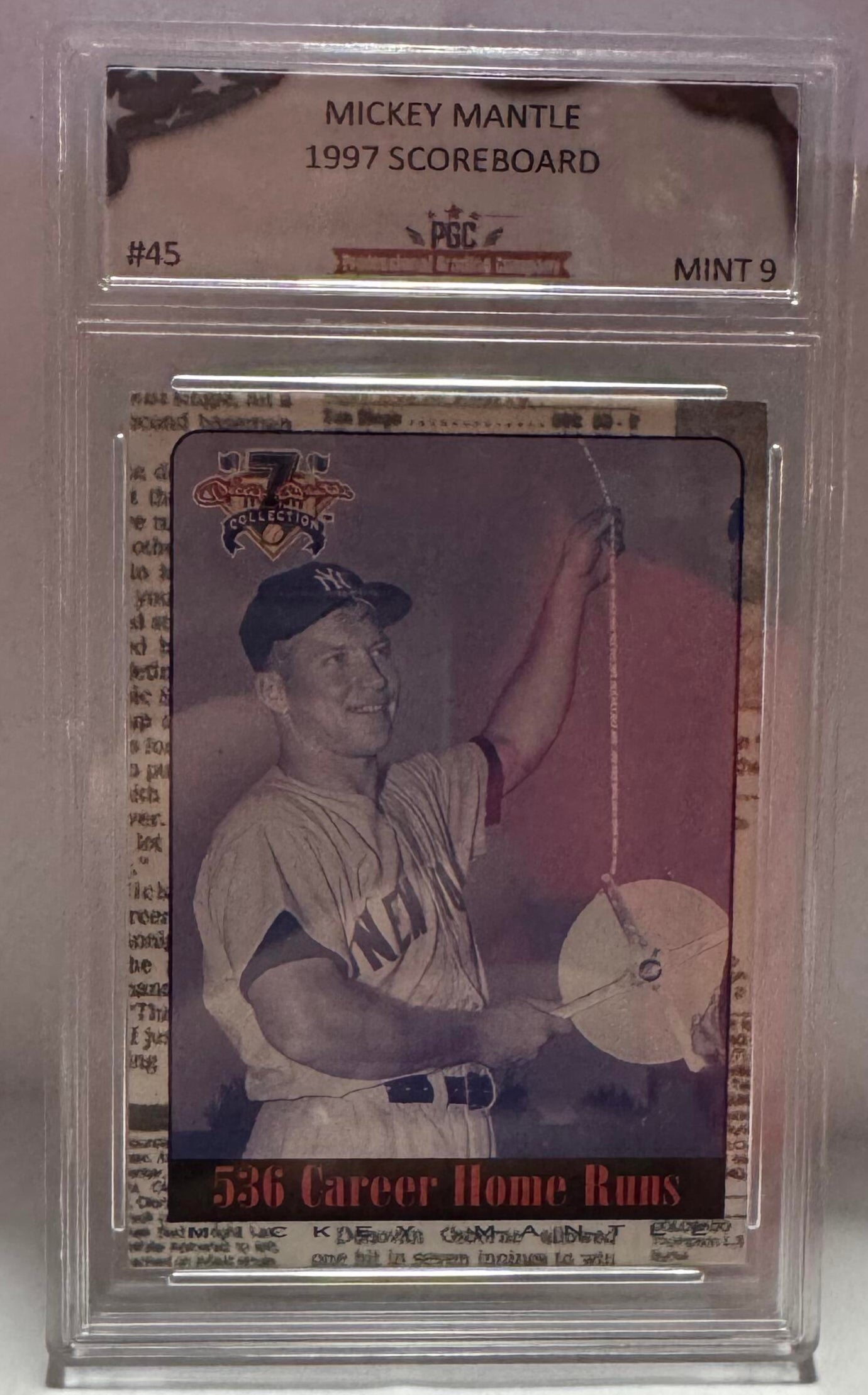 Mickey Mantle PGC Graded (9) 1997 Scoreboard #45