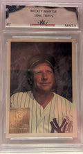 Mickey Mantle PGC Graded (9) 1996 Topps #7