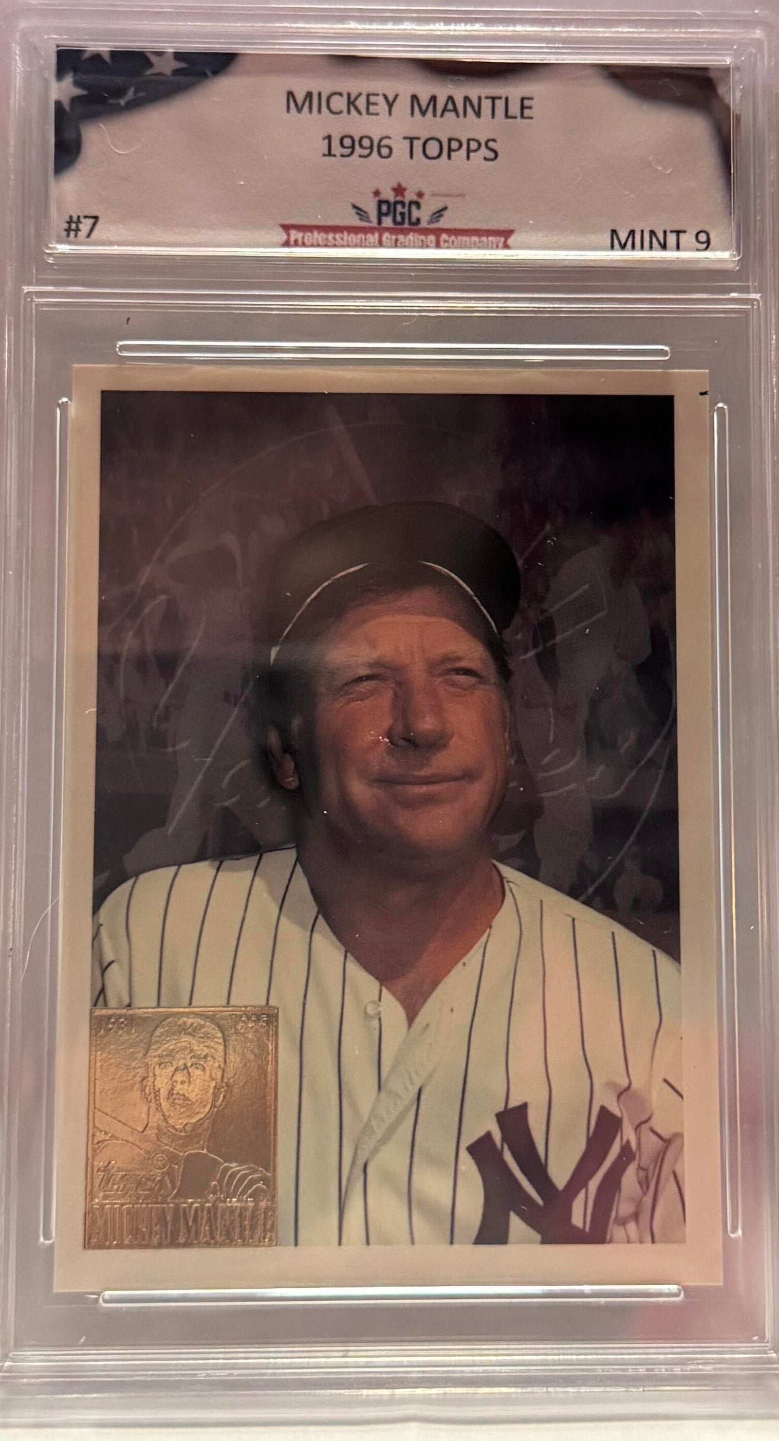Mickey Mantle PGC Graded (9) 1996 Topps #7