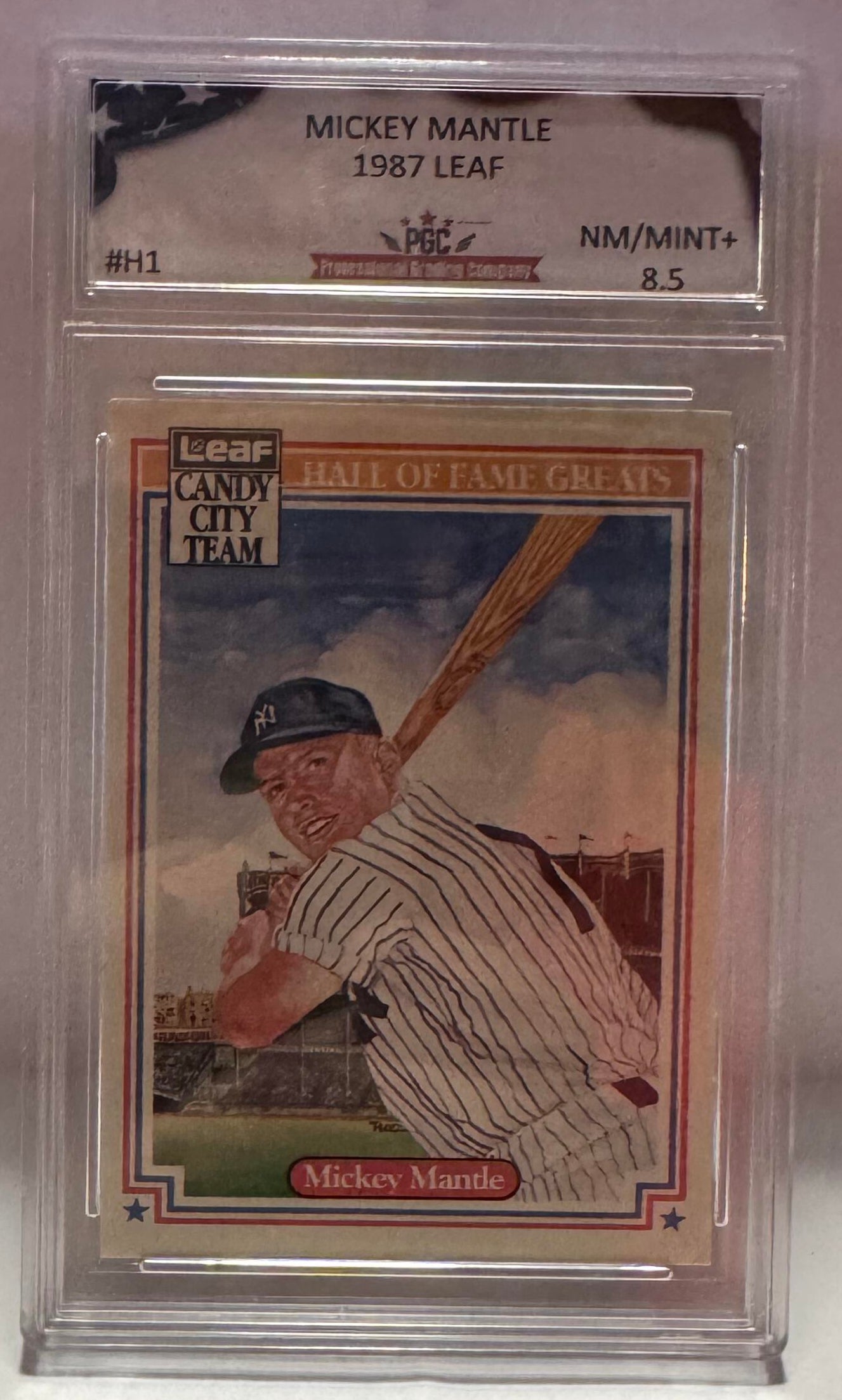 Mickey Mantle PGC Graded (8.5) 1987 Leaf #H1