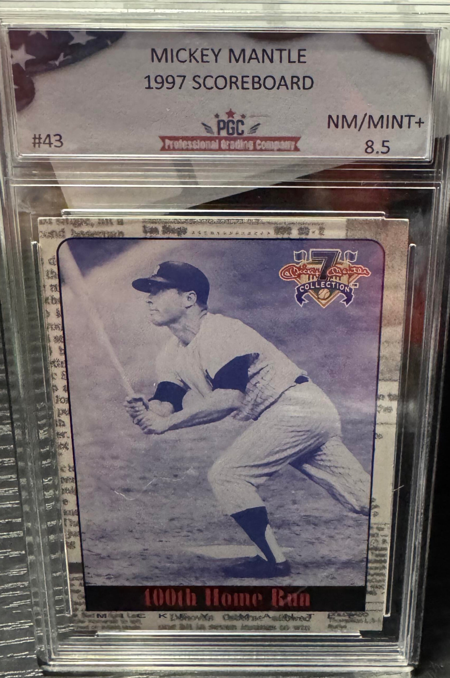 Mickey Mantle PGC Graded (8.5) 1997 Scoreboard #43