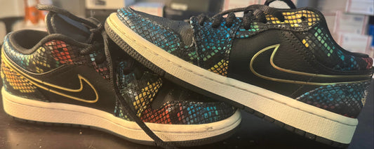 Jordan 1 Low Multicolor Snakeskin (2020) (Women's Size 6)