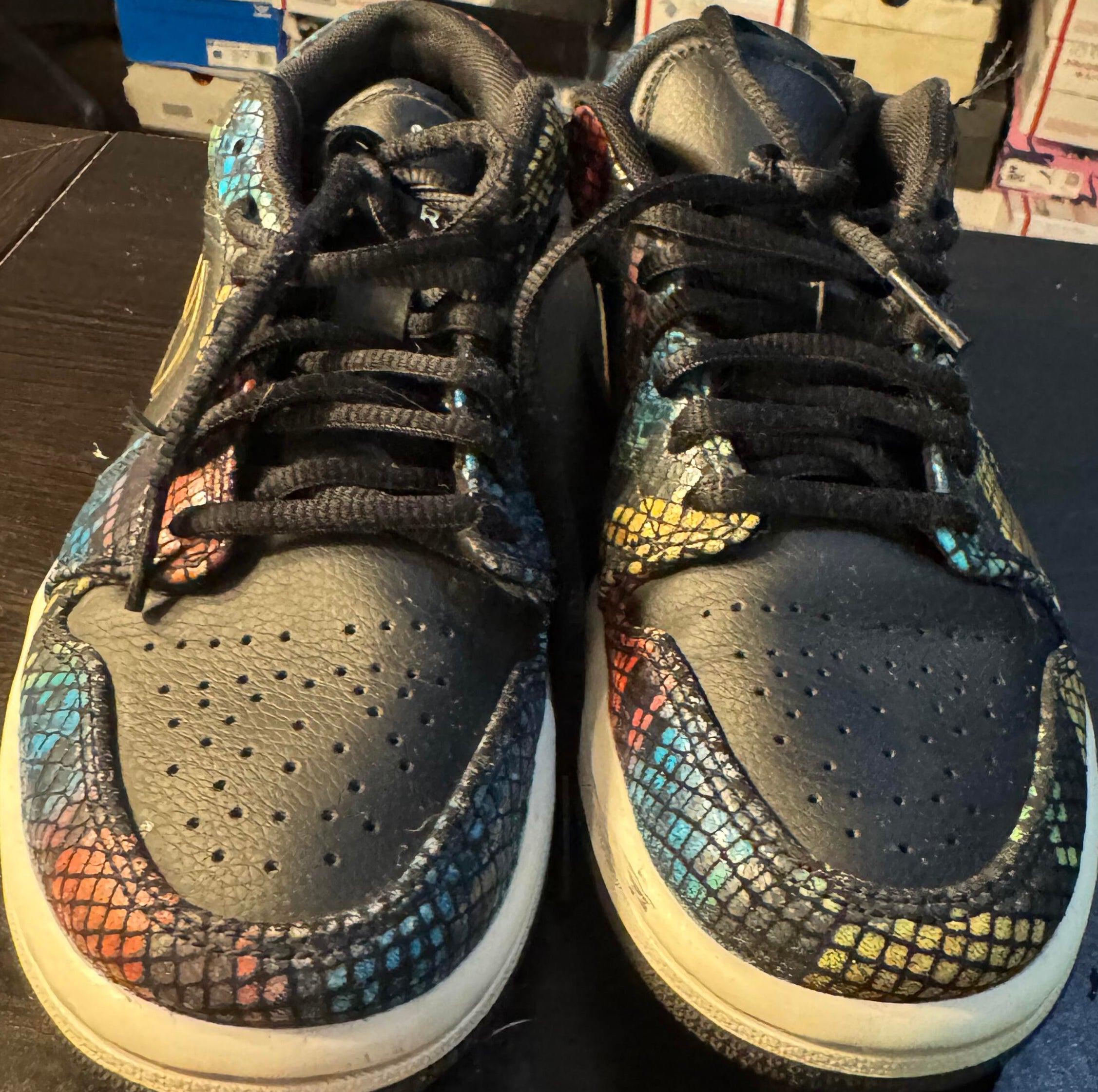 Jordan 1 Low Multicolor Snakeskin (2020) (Women's Size 6) *CLEARANCE*
