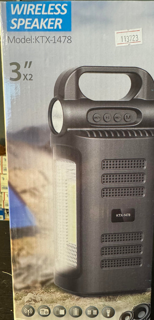 Dual 3 Inch Speaker with Emergency Light