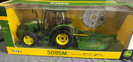 1/16 John Deere 5095M Tractor With Front Wheel Assist & MX7 Bush Hog Rotary Mower