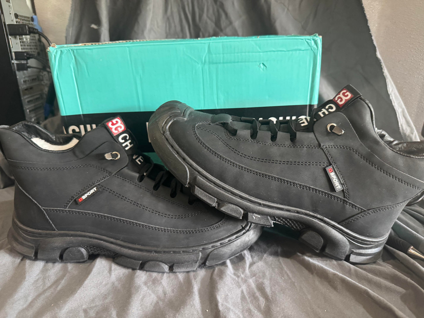 Black High Rise Sneaker Shoe Size 9.5M/11W
